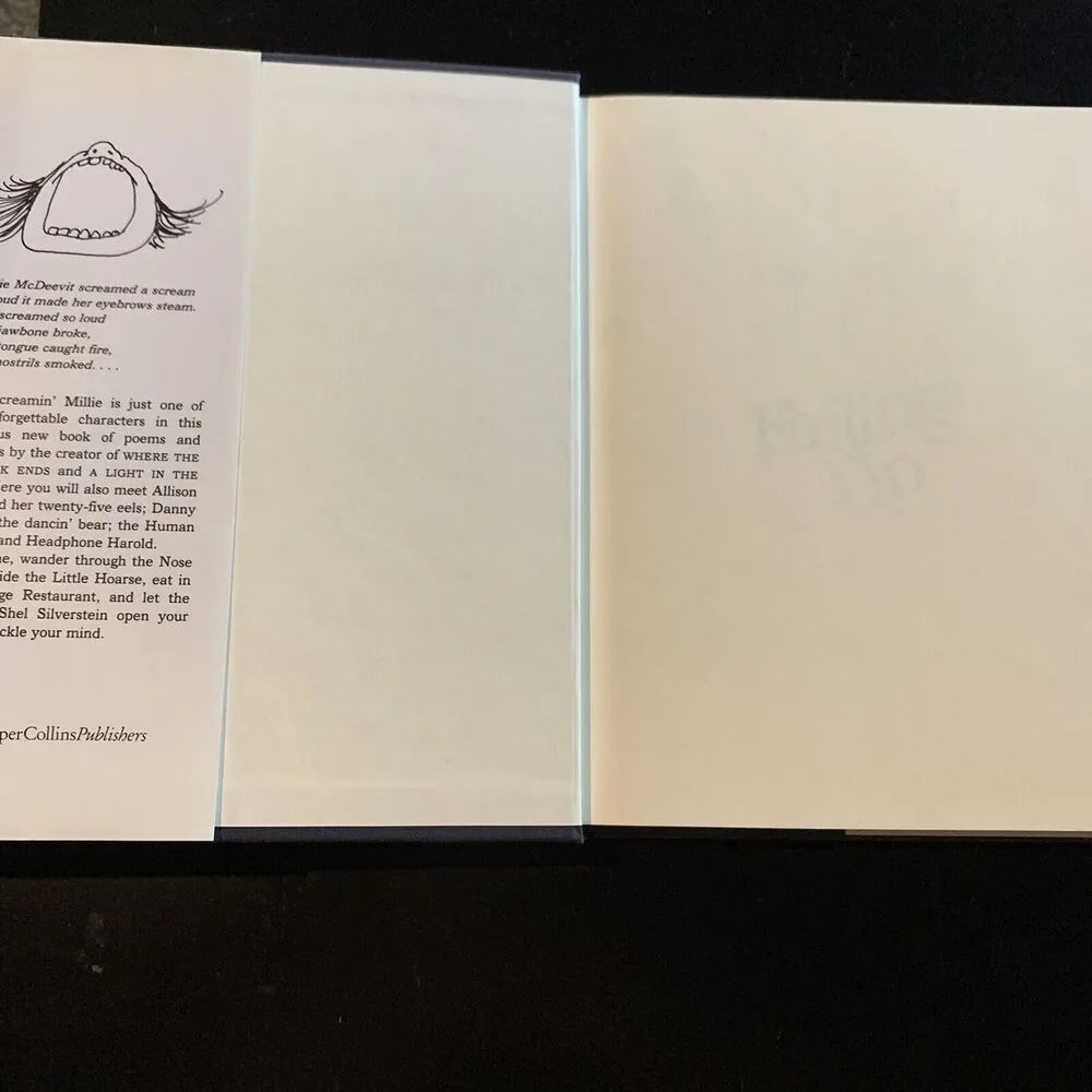 Falling Up Poems & Drawings by Shel Silverstein Hardcover ‏171 Pages Kids Books